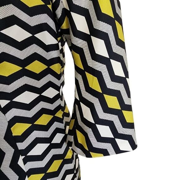 MILLY of New York Silk Retro Mod Shift‎ Dress Size 6 - Picture 4 of 7